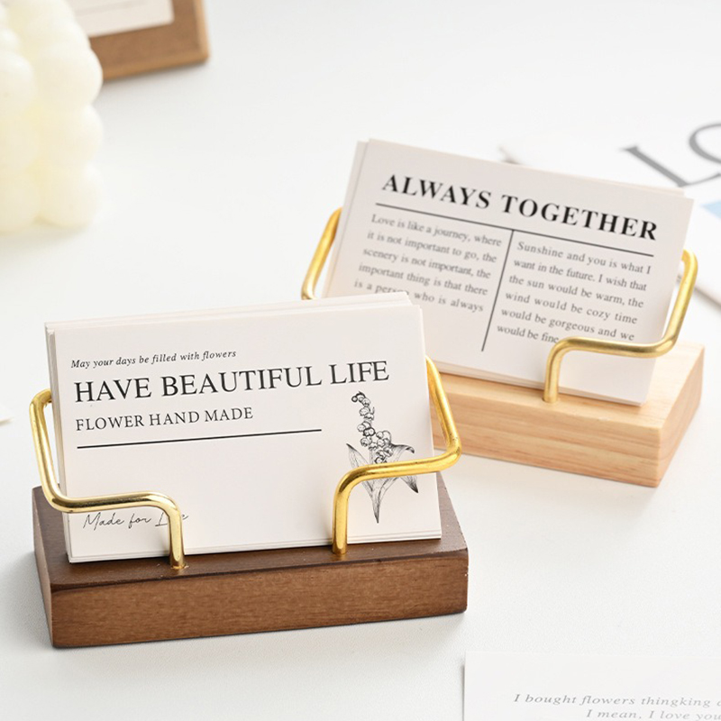 Wooden Business Card Holder Me - Document Holder Stand recension och pris