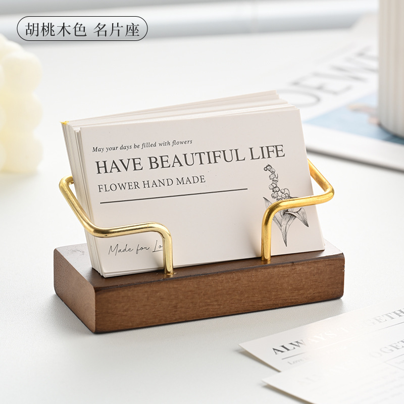 Wooden Business Card Holder Me - Document Holder Stand recension och pris
