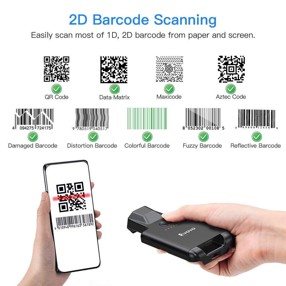 Eyoyo EY-017 Back Clip Bluetoo - Document Scanner Portable recension och pris