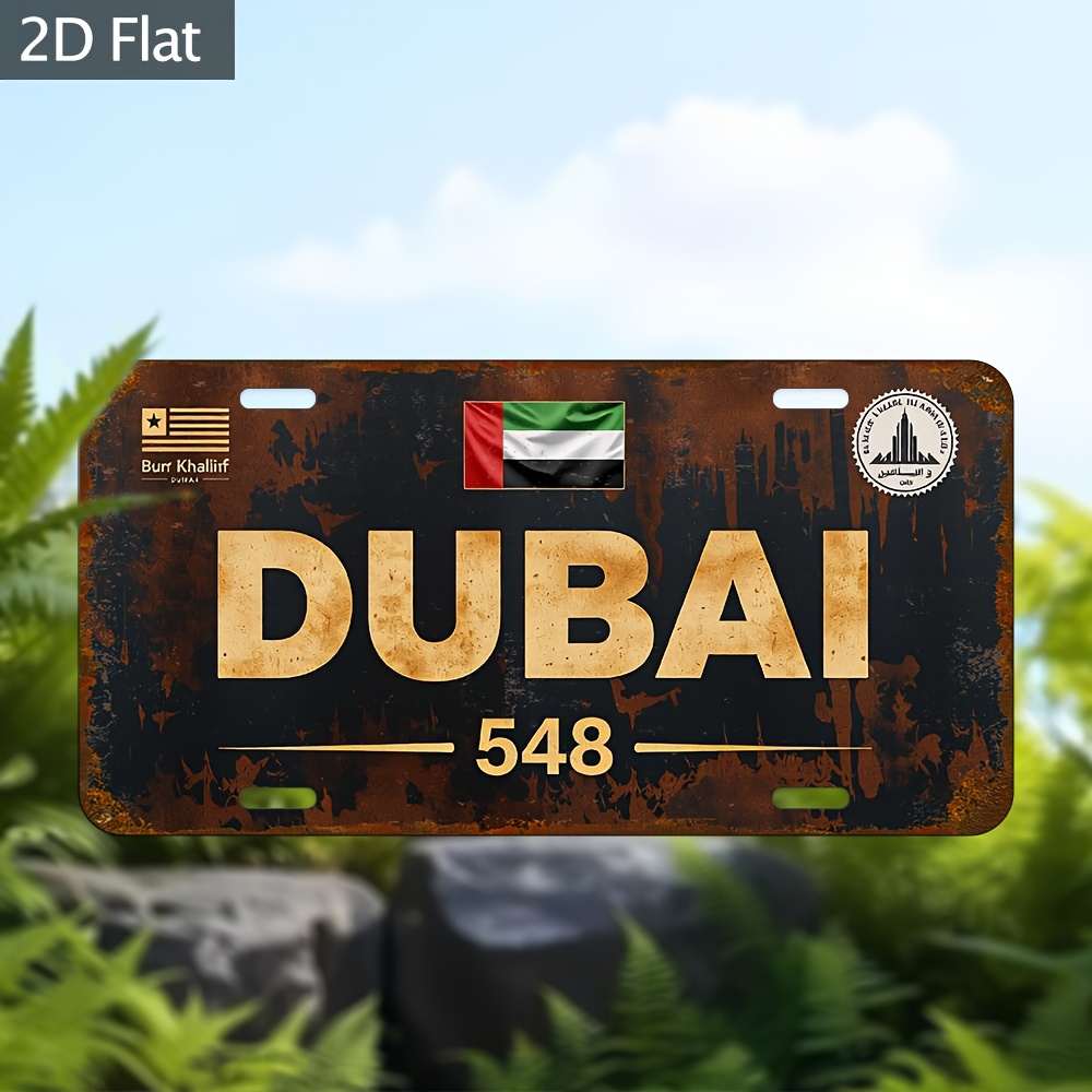 Industrial Dubai License Plate - Home Office Dubai recension och pris