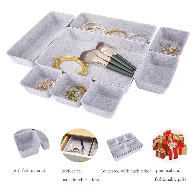 Drawer Felt Storage Box Soft D - Home Office Work Table recension och pris
